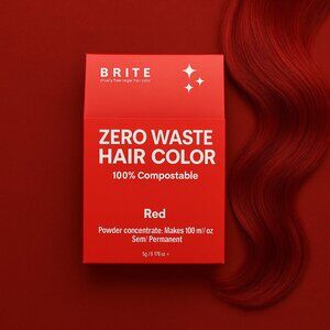 BRITE Instant Color Zero Waste Temporary Hair Color - 0.176oz Red